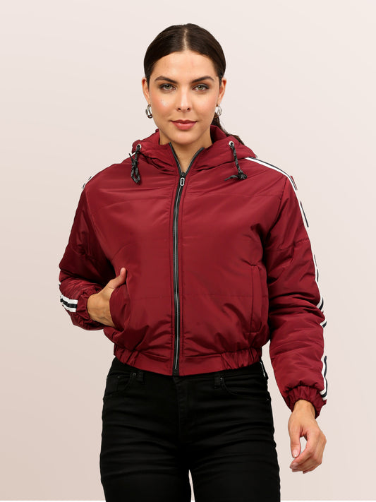 Imported jacket self Design for women