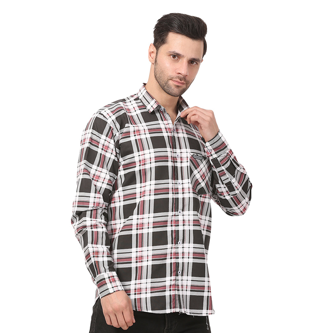 Classic Checkered Men's Shirt – Stylish & Versatile Fashion