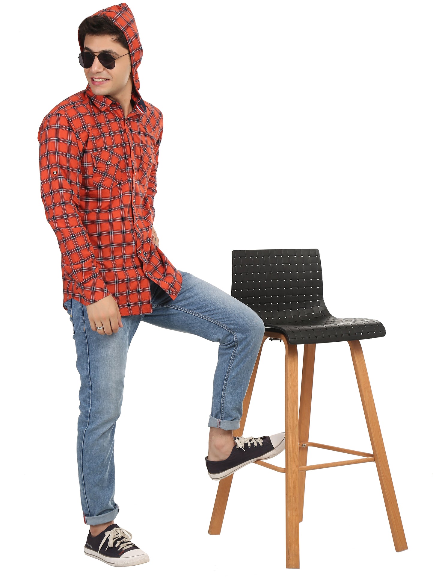 Men’s Navy  Button Shirt Online Best