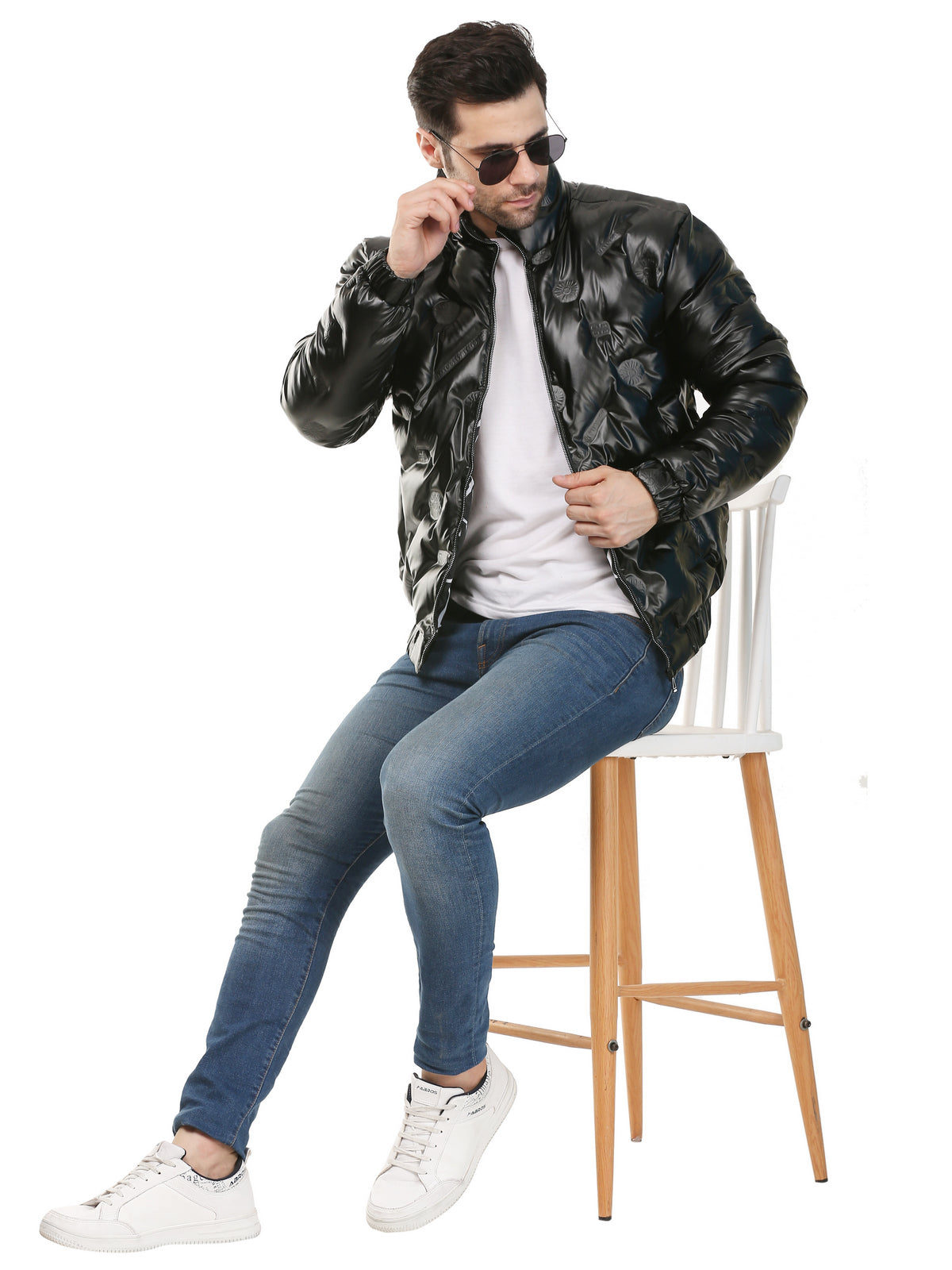 Self Design Jacket for men's