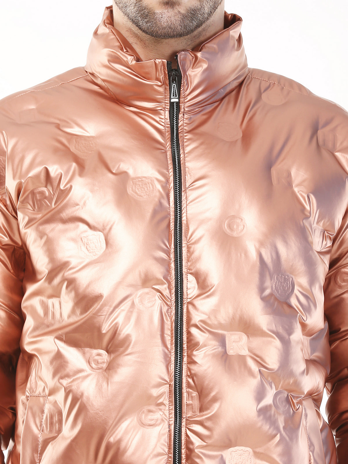 Men Self Design Casual Jacket