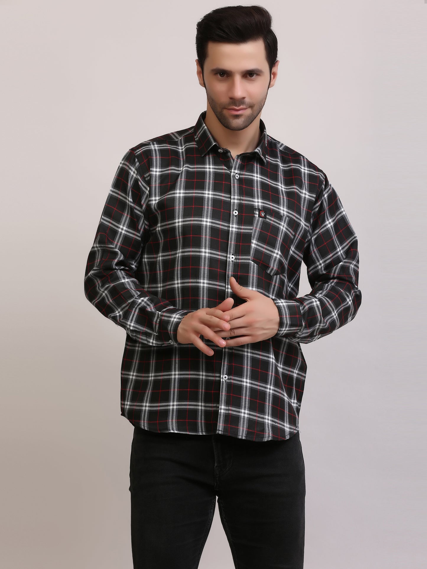 Men  Slim Fit Patterned Full Sleeves Casual Shirt