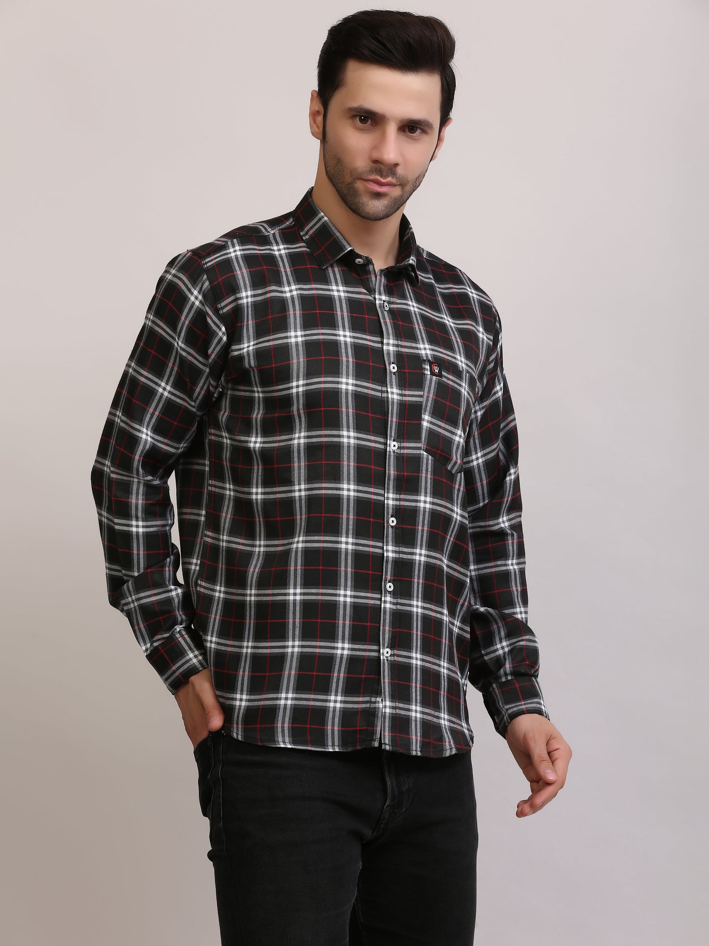 Men  Slim Fit Patterned Full Sleeves Casual Shirt