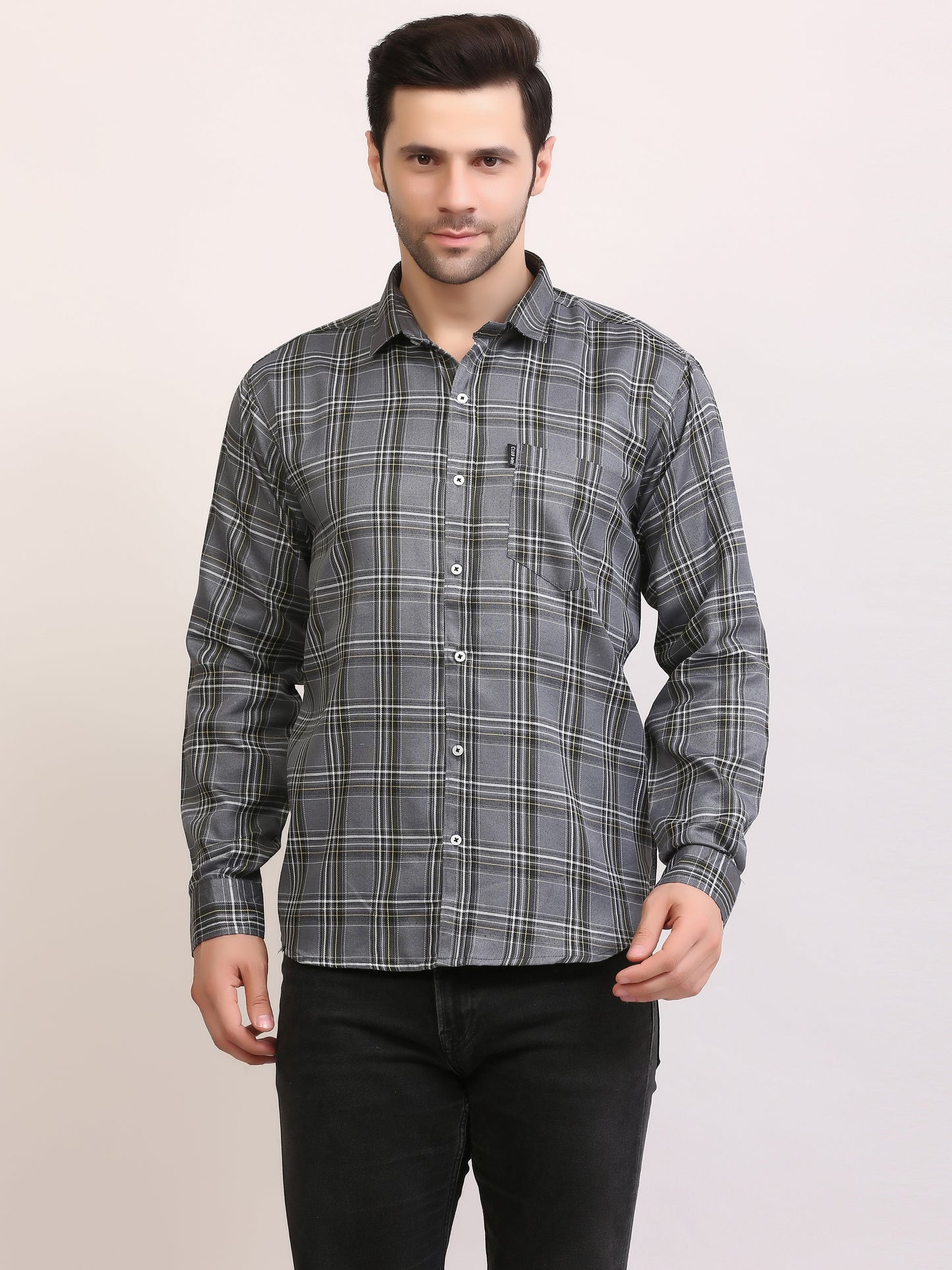 Men Slim Fit Patterned  Casual Shirt