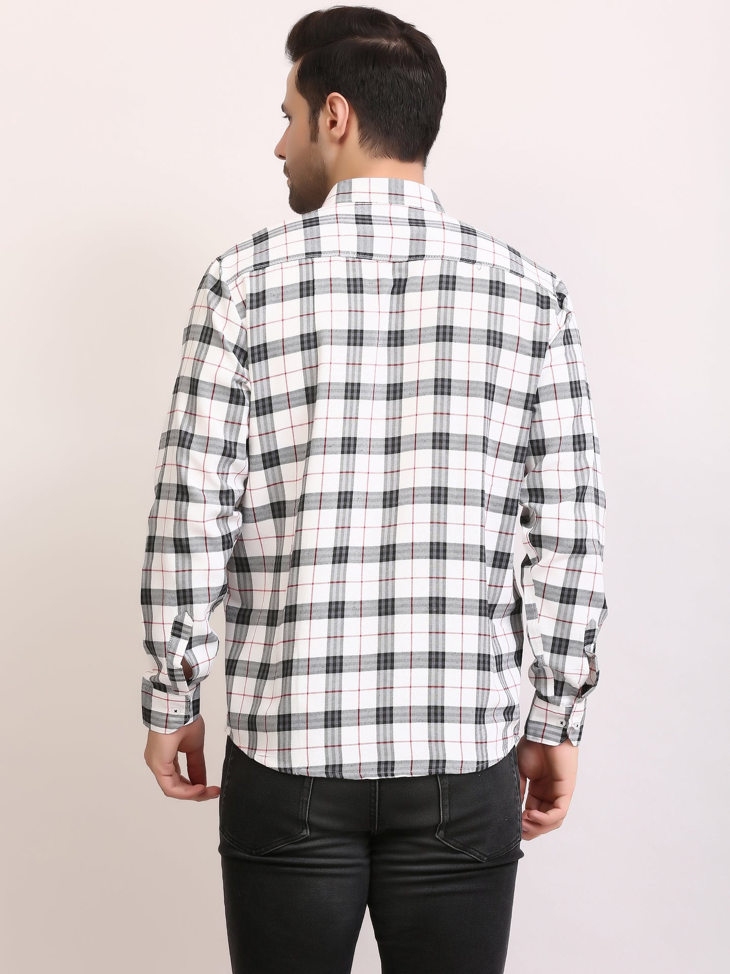 Men Slim Fit Patterned Full Sleeves Casual Cotton shirts