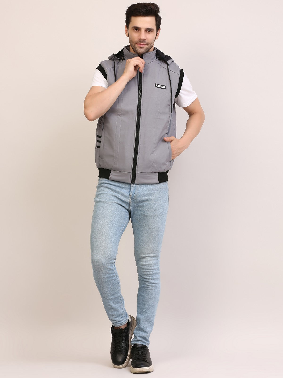 Men's Half Sleeve winter jacket