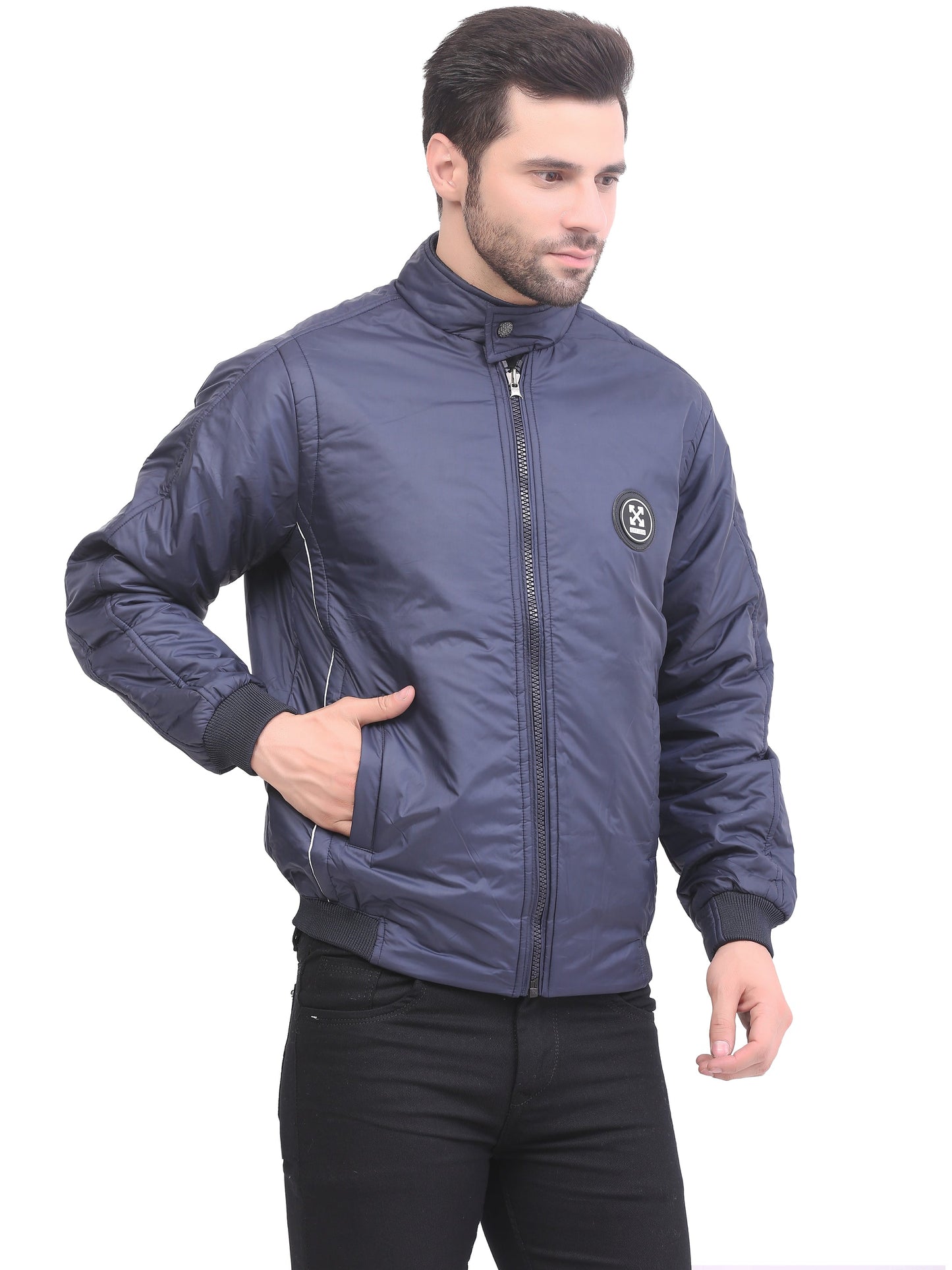 Full Sleeve Solid Men Jacket