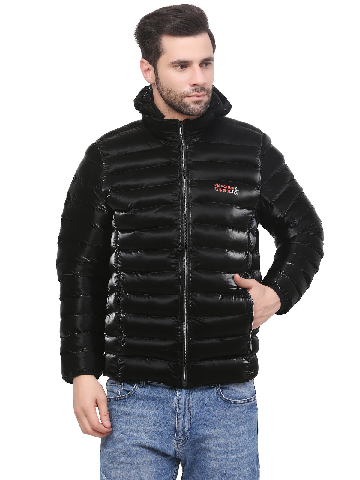 CLUBWIN Men's Puffer Imported Full Sleeves Jacket