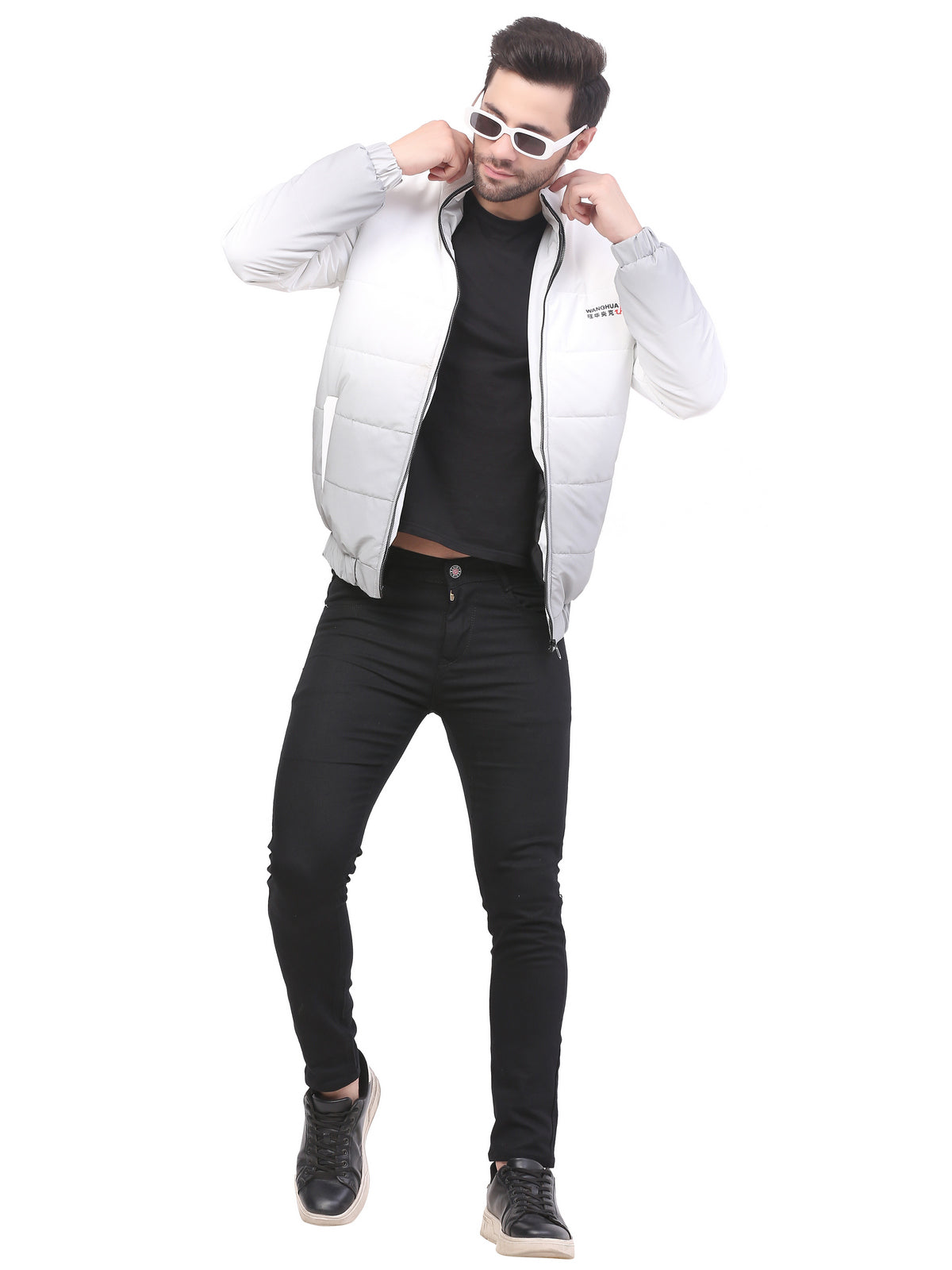 Men imported Self Design premium  jacket