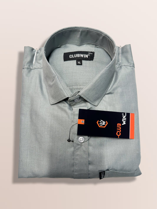 Slim Fit  Spread Collar Casual Shirt