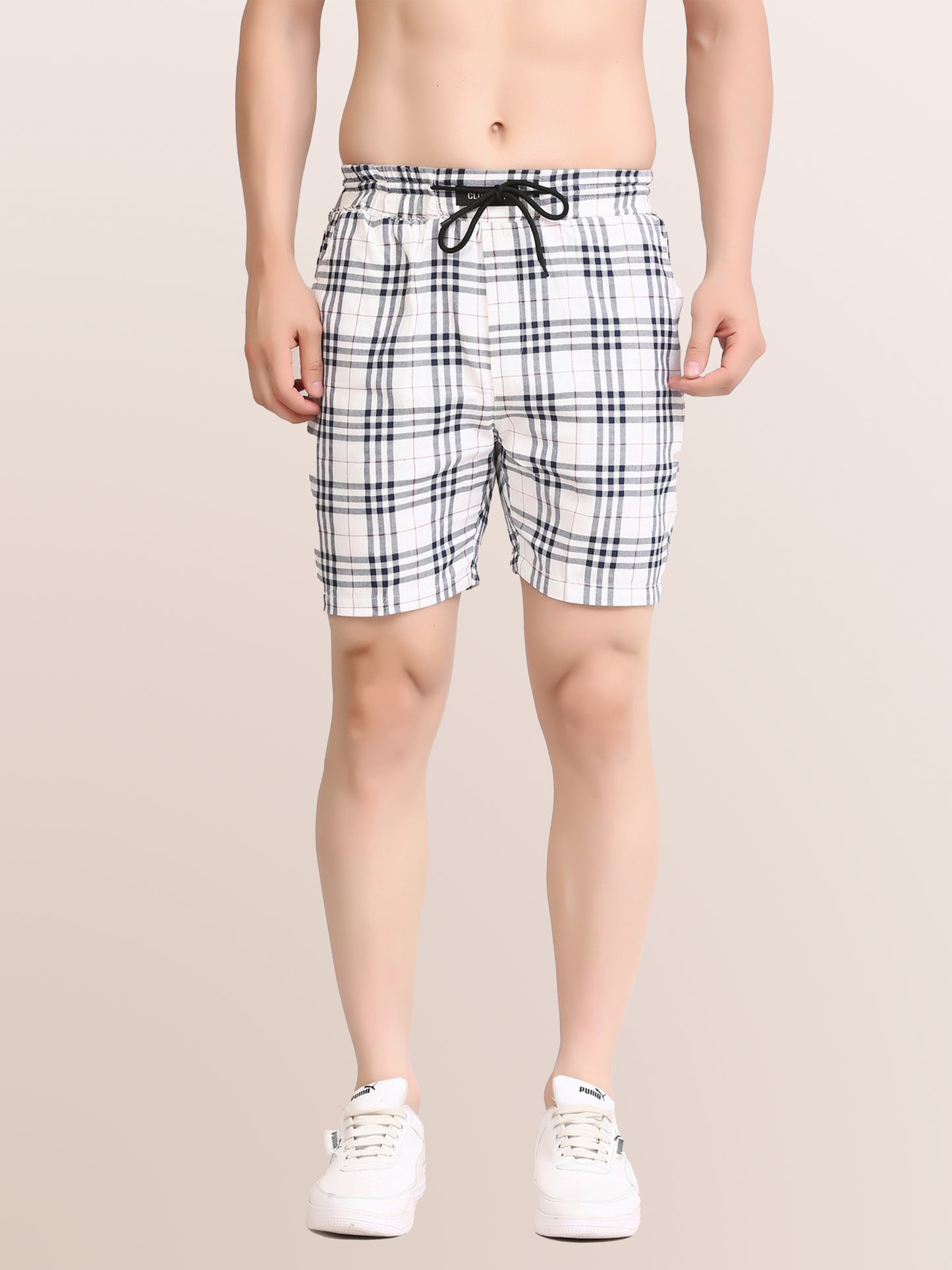 Men's Stylish Checkered Casual Shorts – Comfortable & Trendy