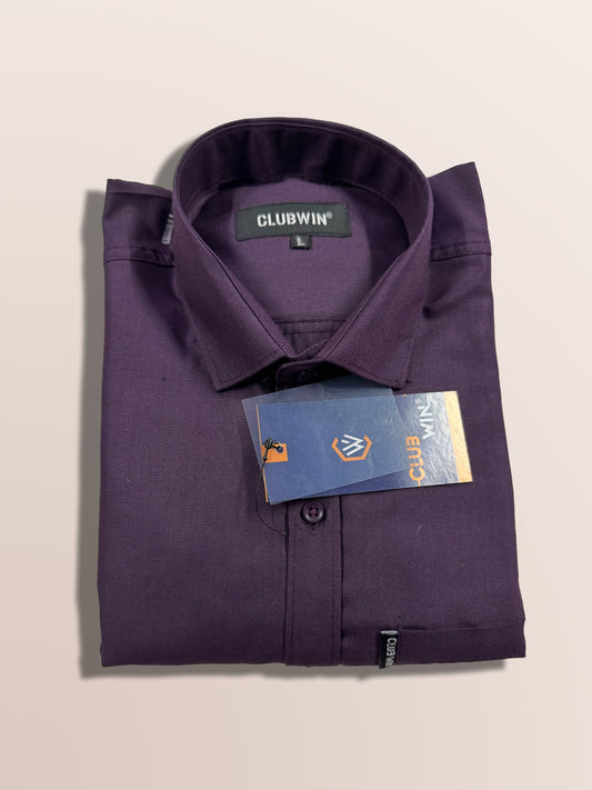 Men Regular Fit Solid Spread Collar Formal Shirt 1