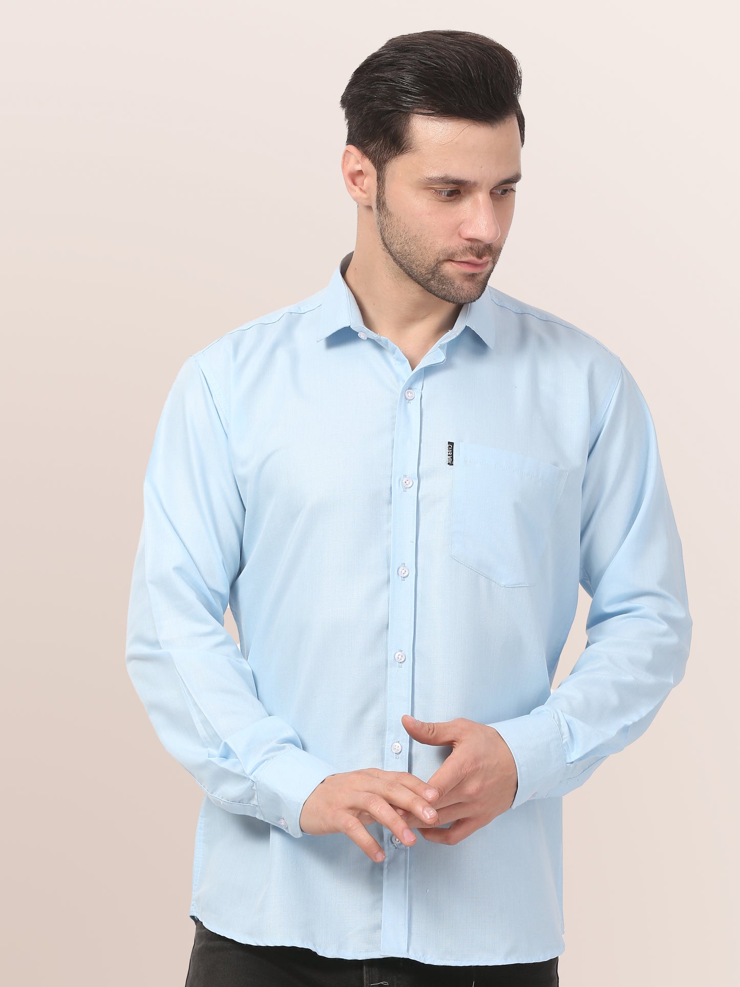 Men's Slim Fit Solid & Comfortable Collar Casual Shirt