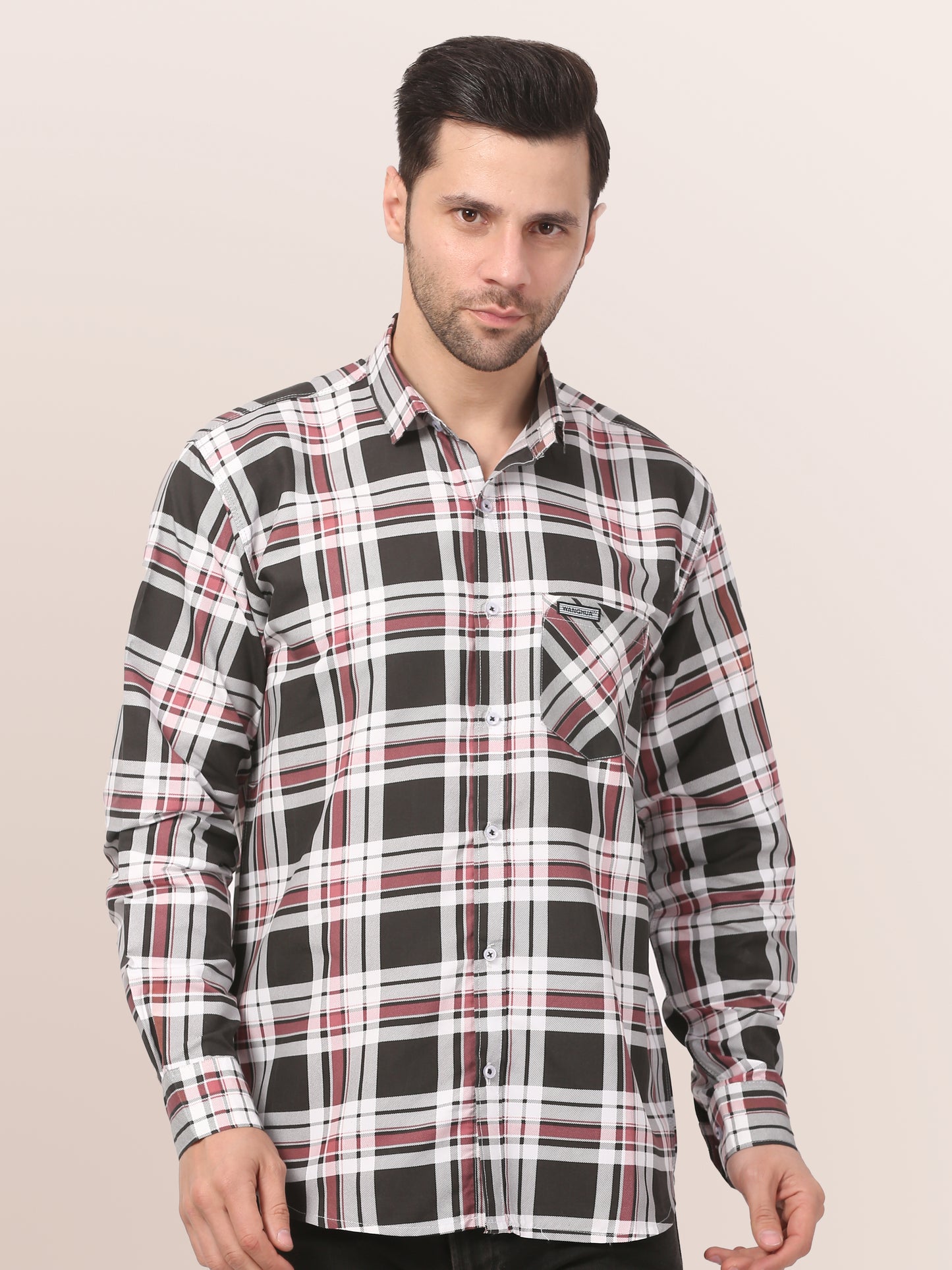 Classic Checkered Men's Shirt – Stylish & Versatile Fashion