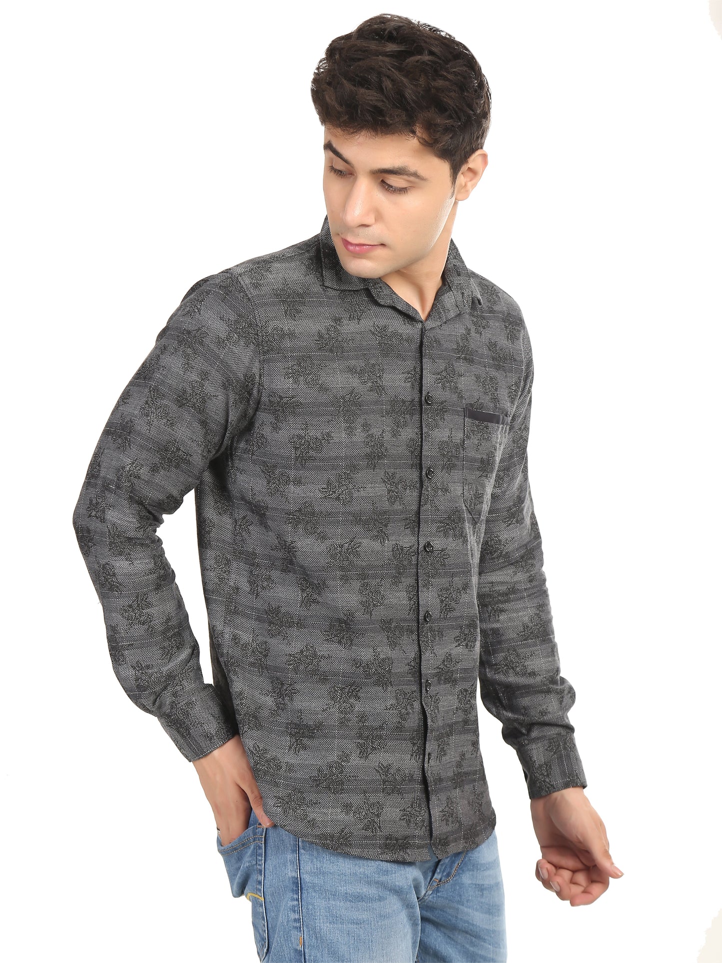 Hood  Designer Shirt for men's flower