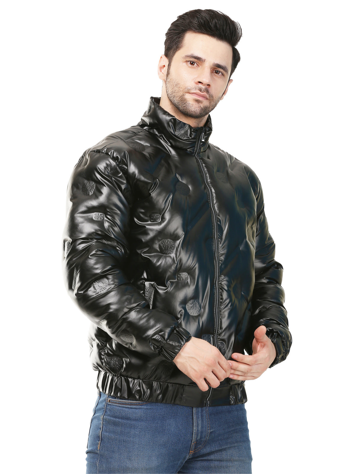 Self Design Jacket for men's
