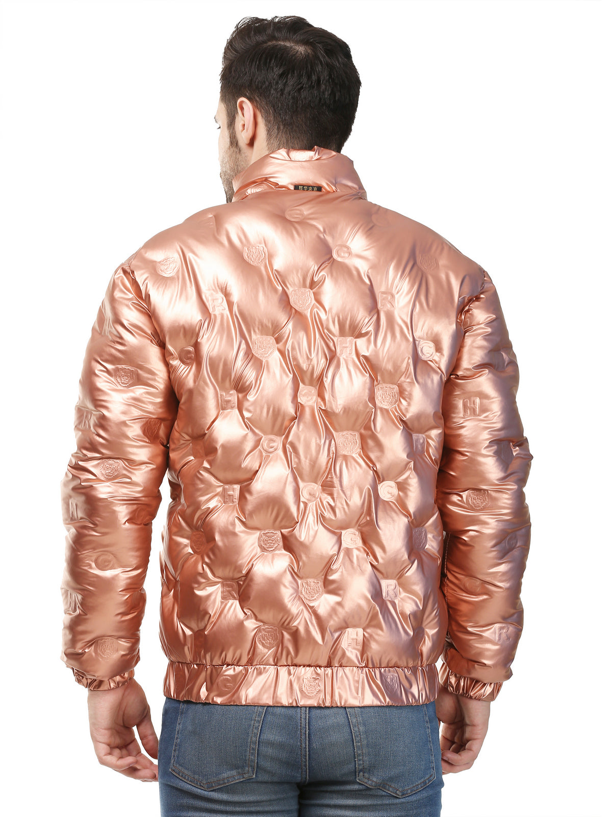 Men Self Design Casual Jacket