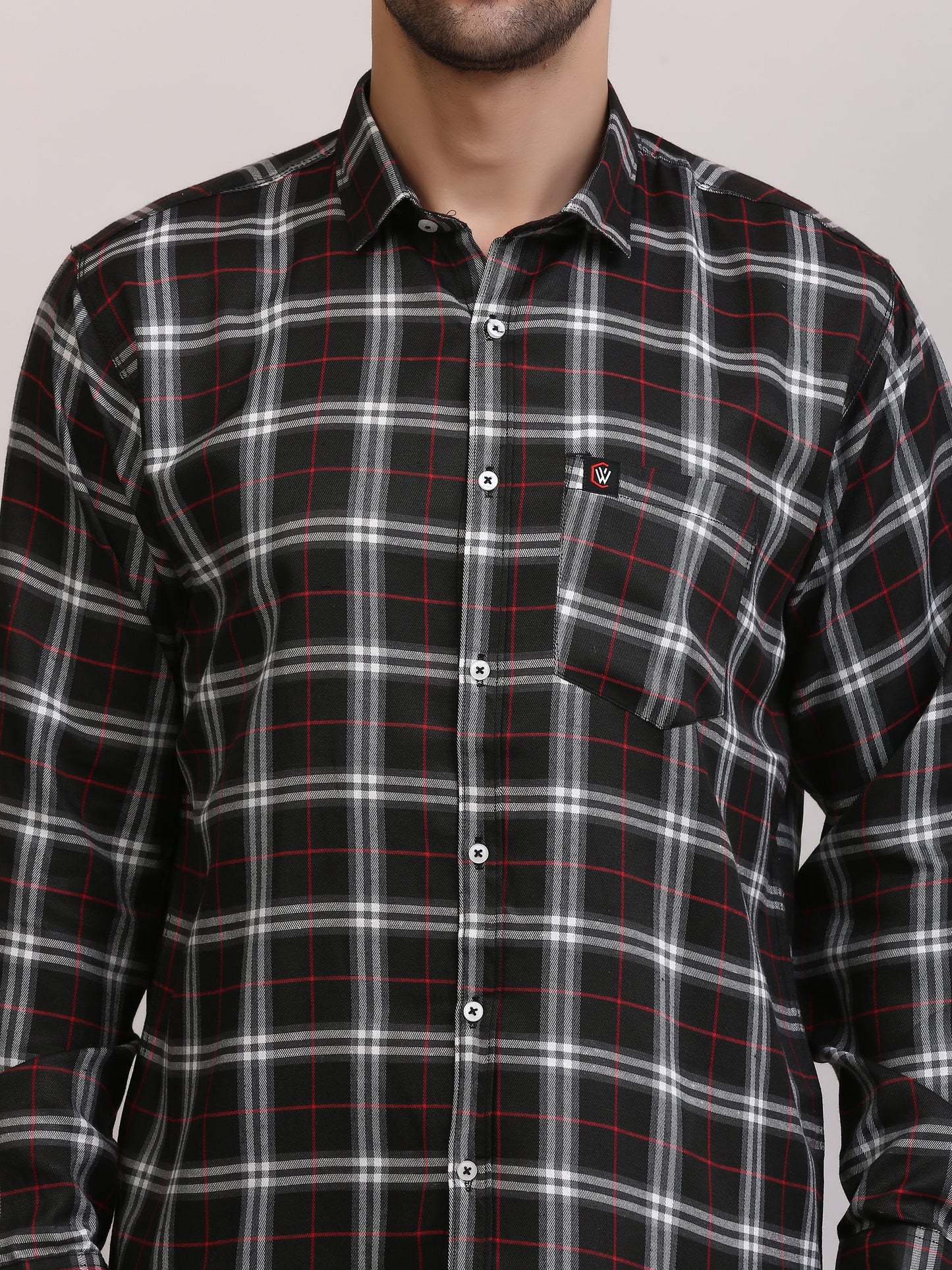 Men  Slim Fit Patterned Full Sleeves Casual Shirt