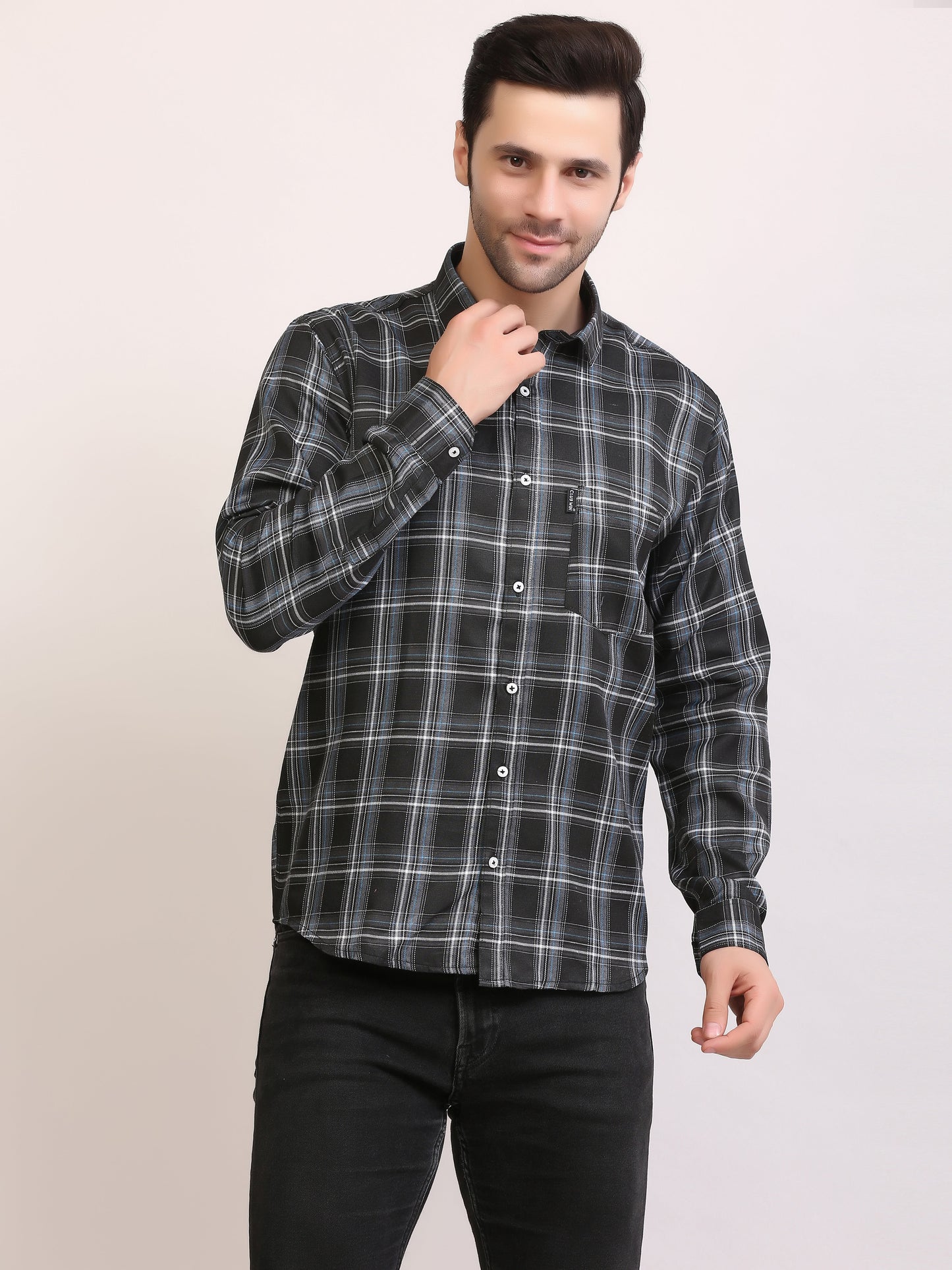 Men  Patterned Full Sleeves Casual Shirt