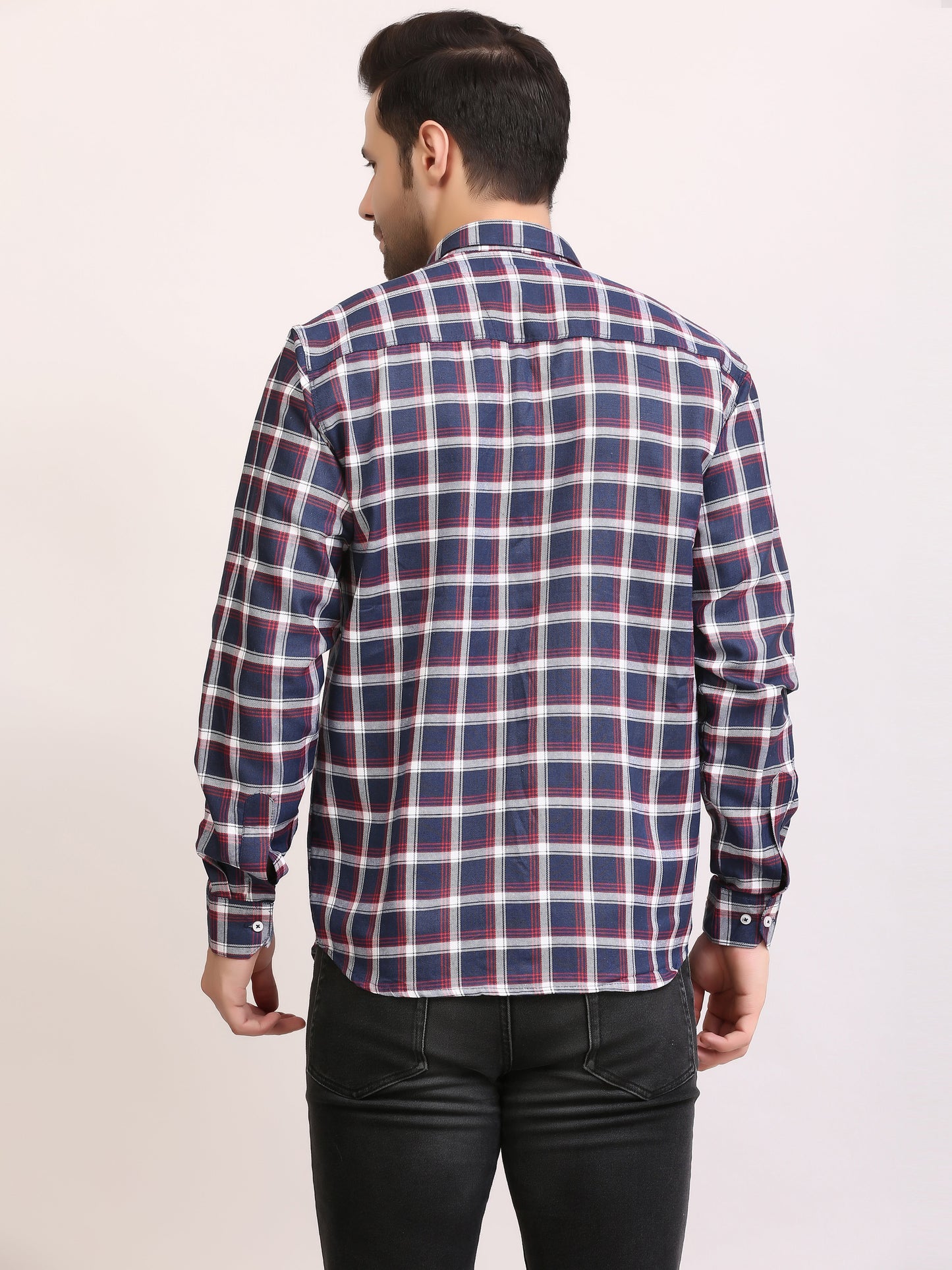 Men Slim Fit Full Sleeves Casual Shirt