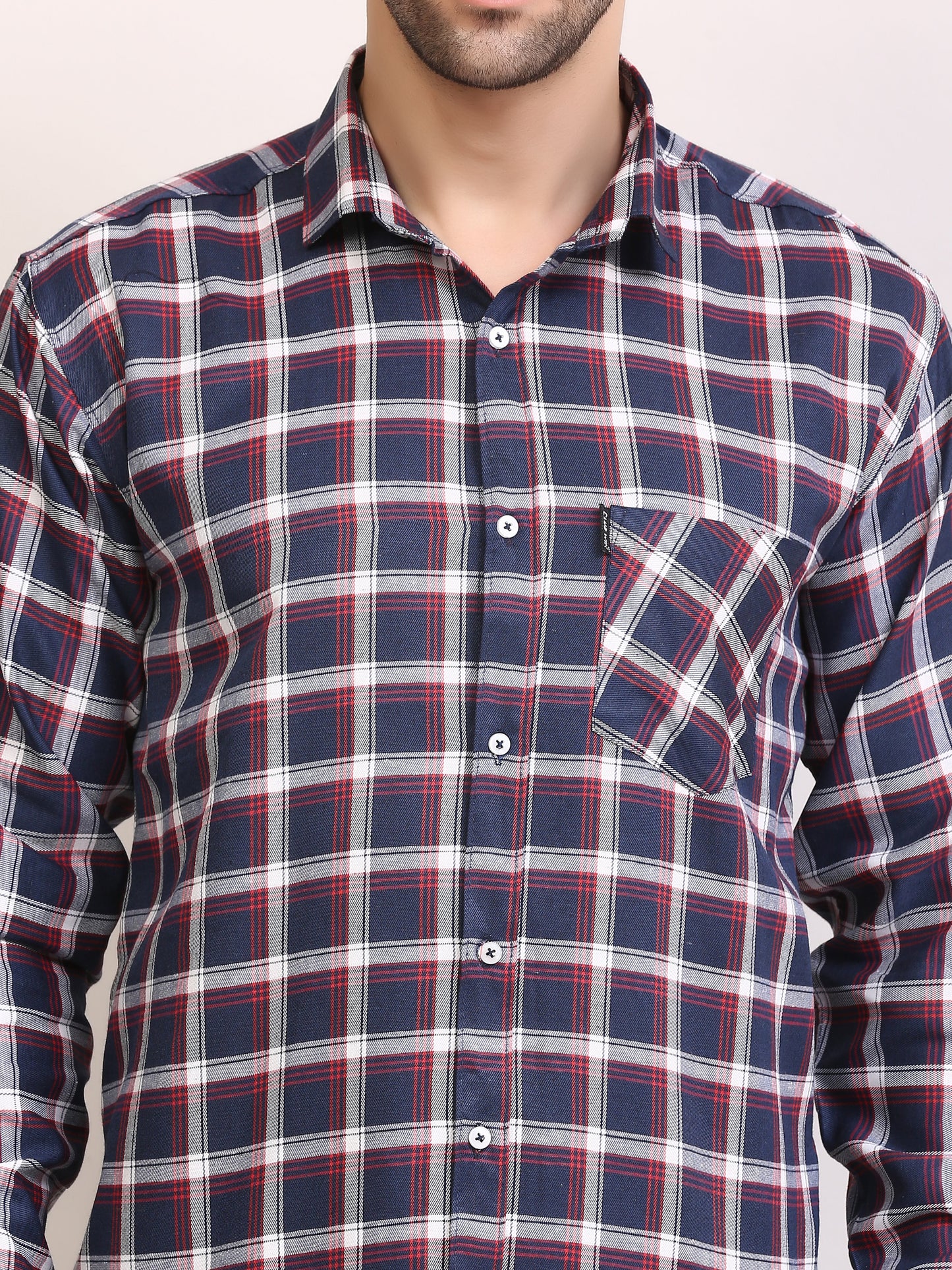 Men Slim Fit Full Sleeves Casual Shirt