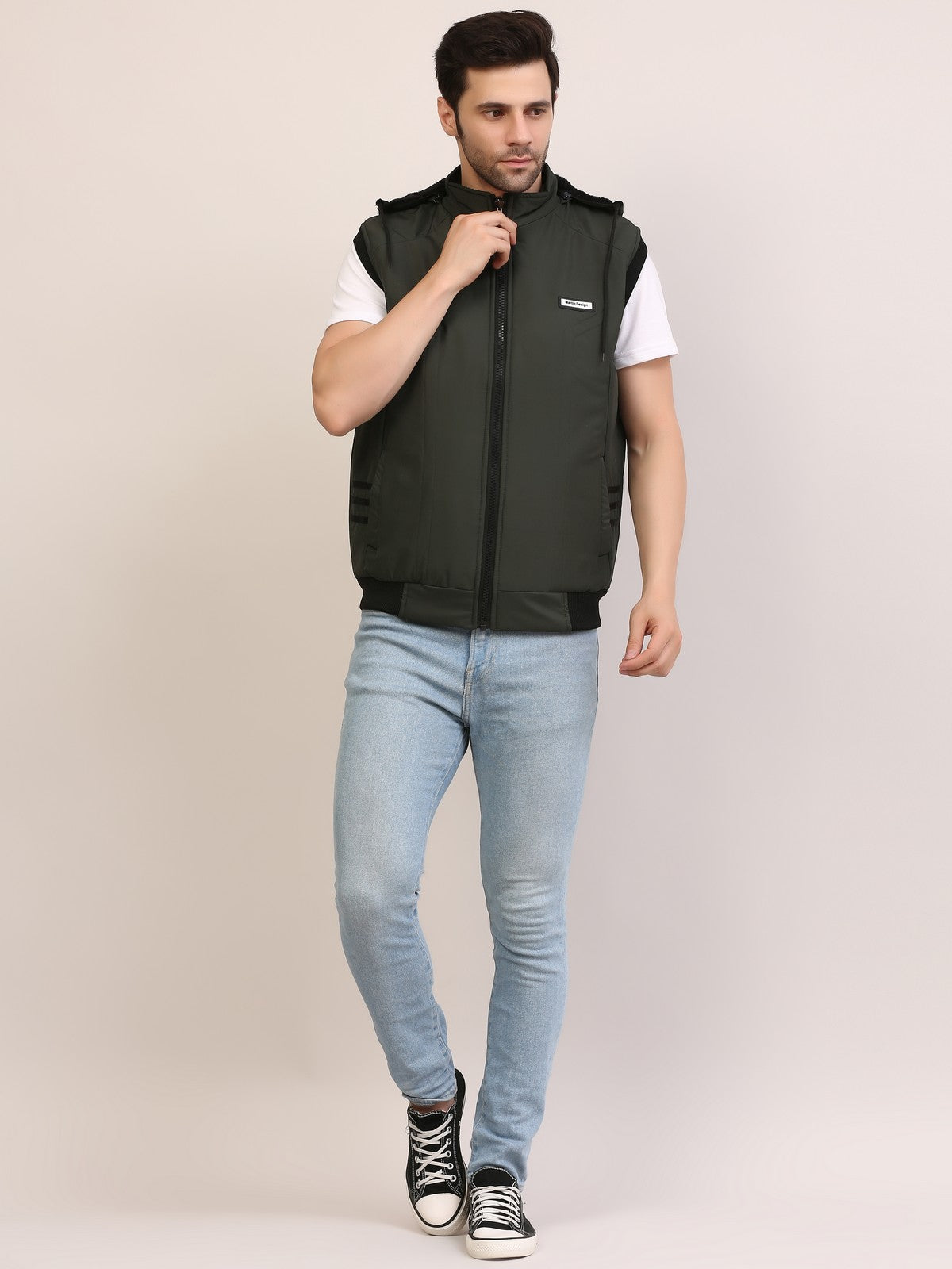 Men's Half Sleeve winter jacket