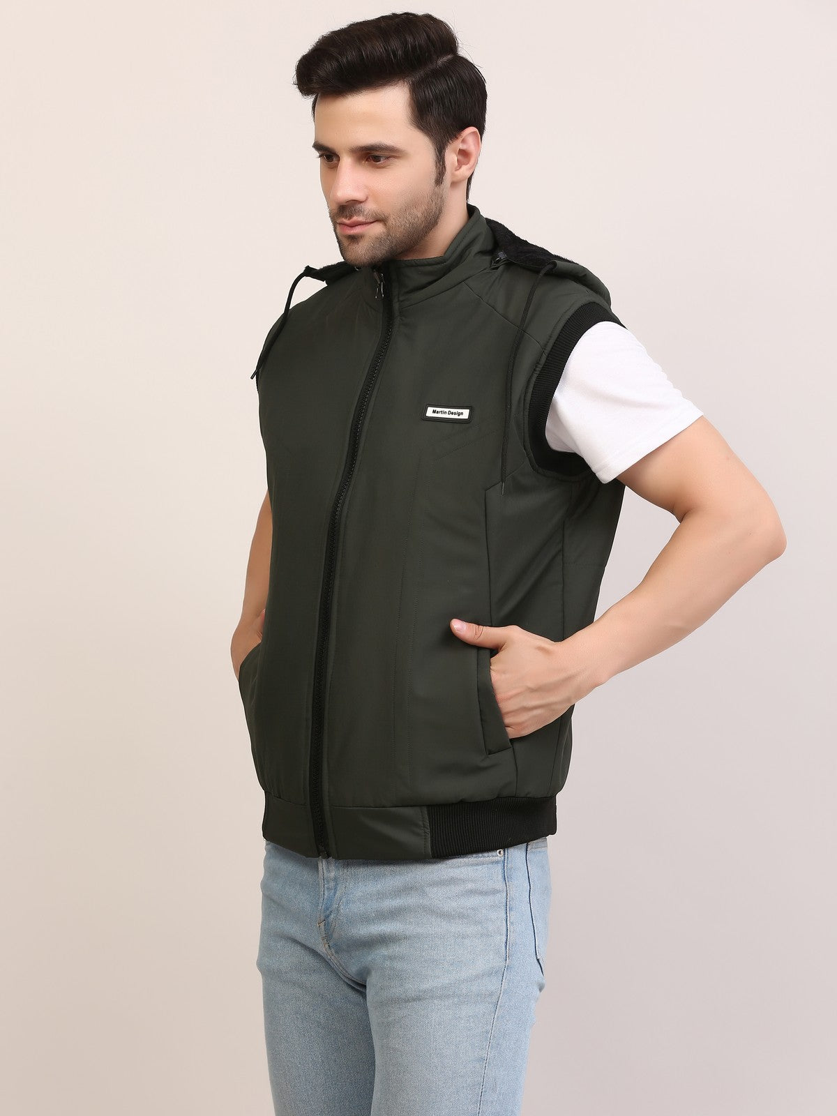 Men's Half Sleeve winter jacket