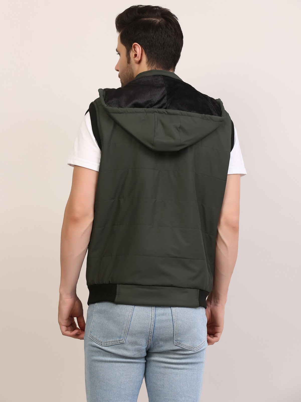 Men's Half Sleeve winter jacket