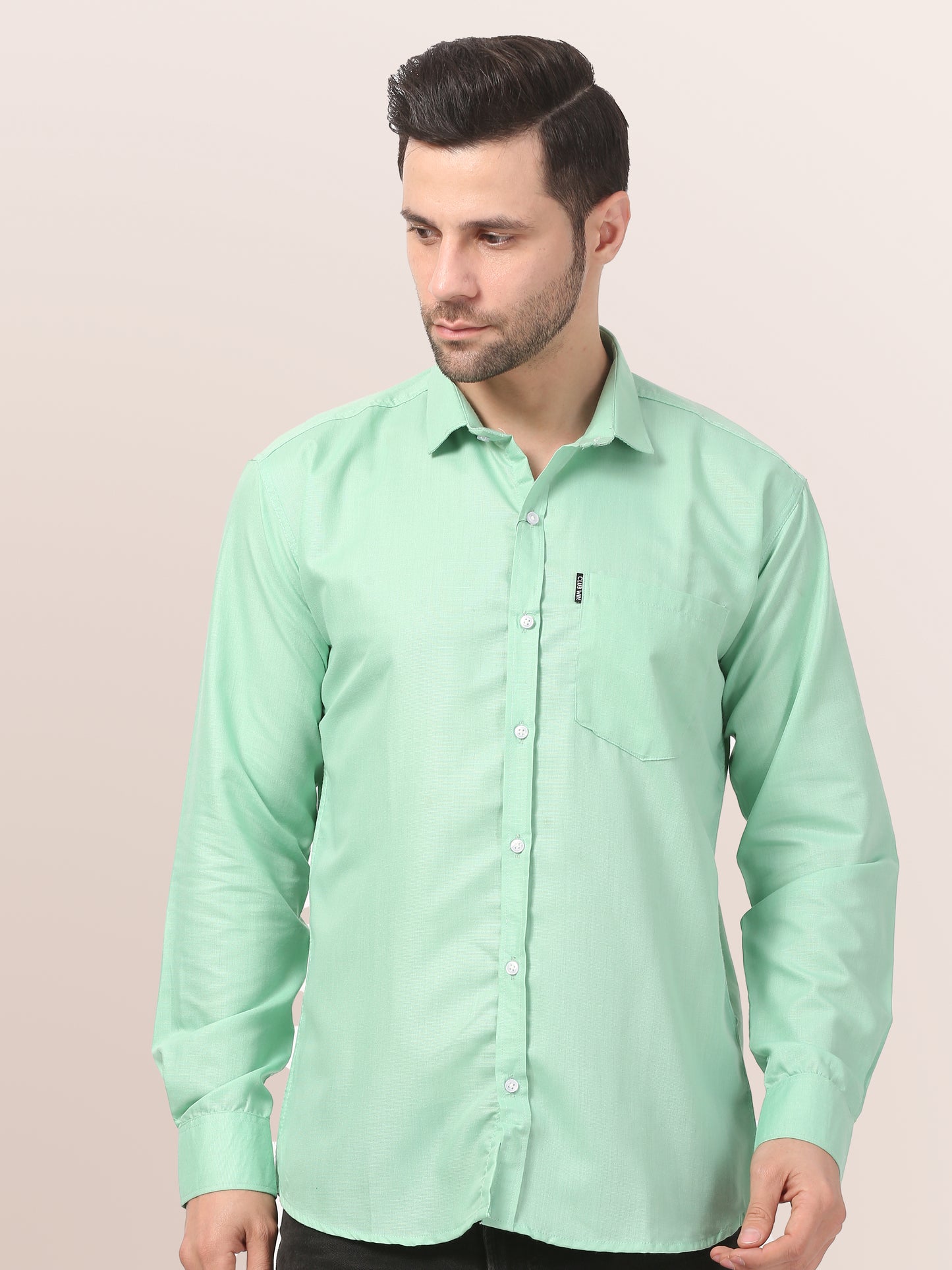 Men's Slim Fit Solid & Comfortable Collar Casual Shirt