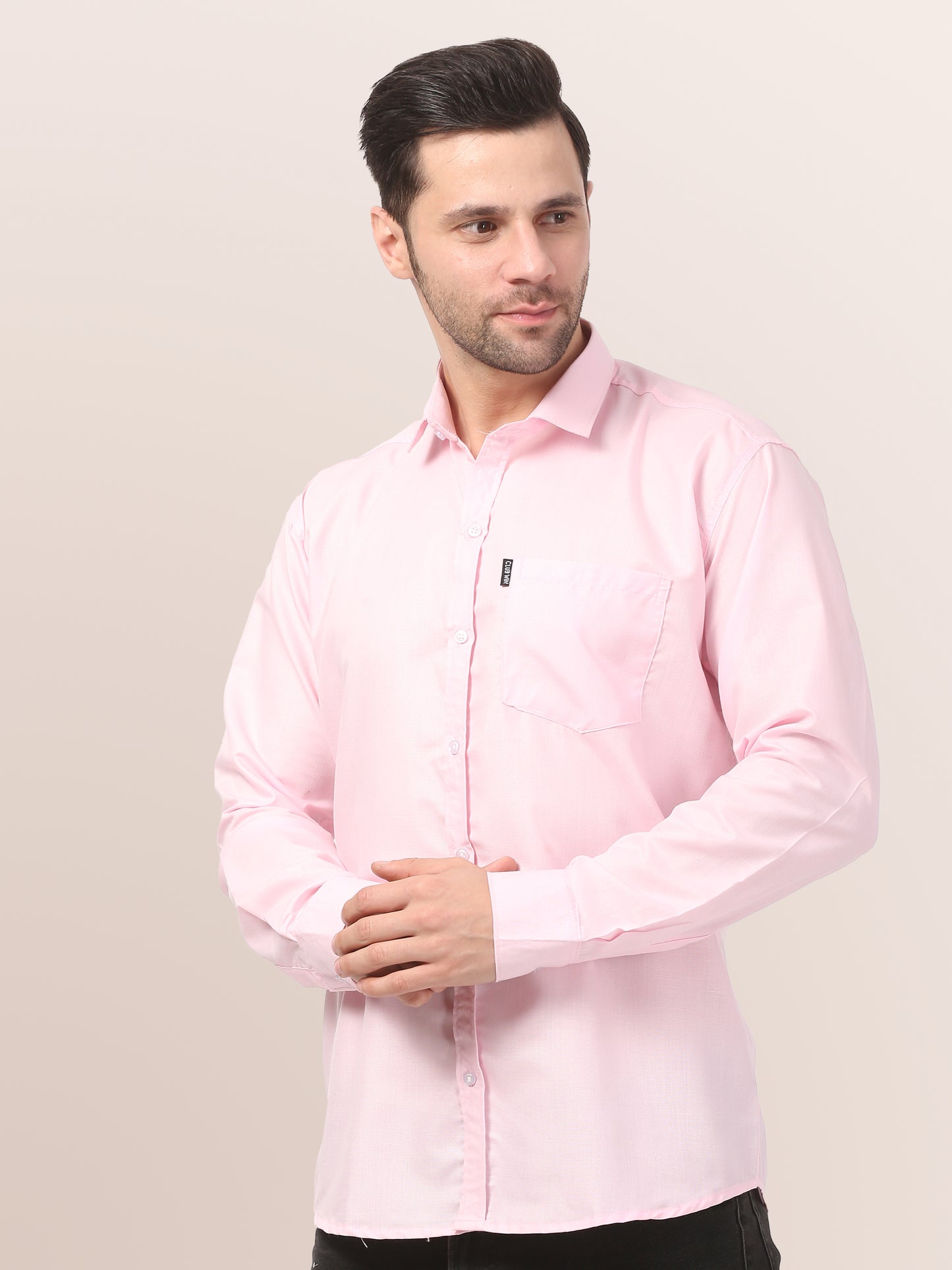 Men's Slim Fit Solid & Comfortable Collar Casual Shirt