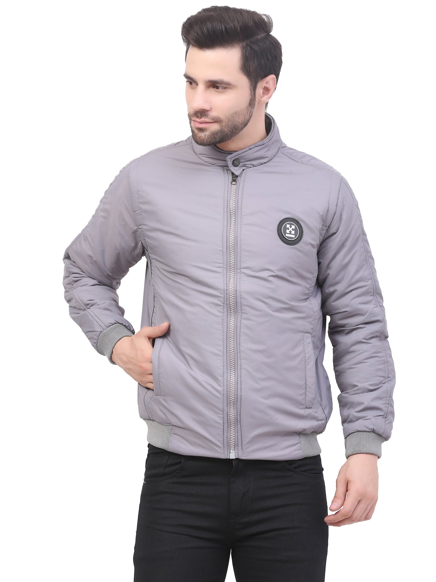 Full Sleeve Solid Men Jacket