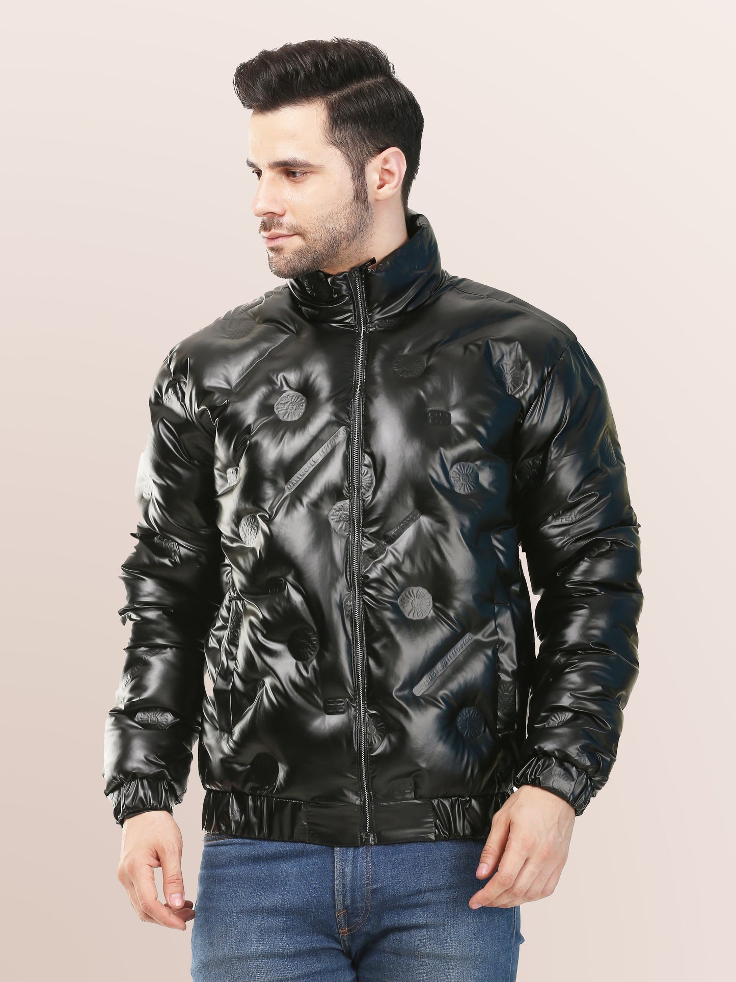 Self Design Jacket for men's