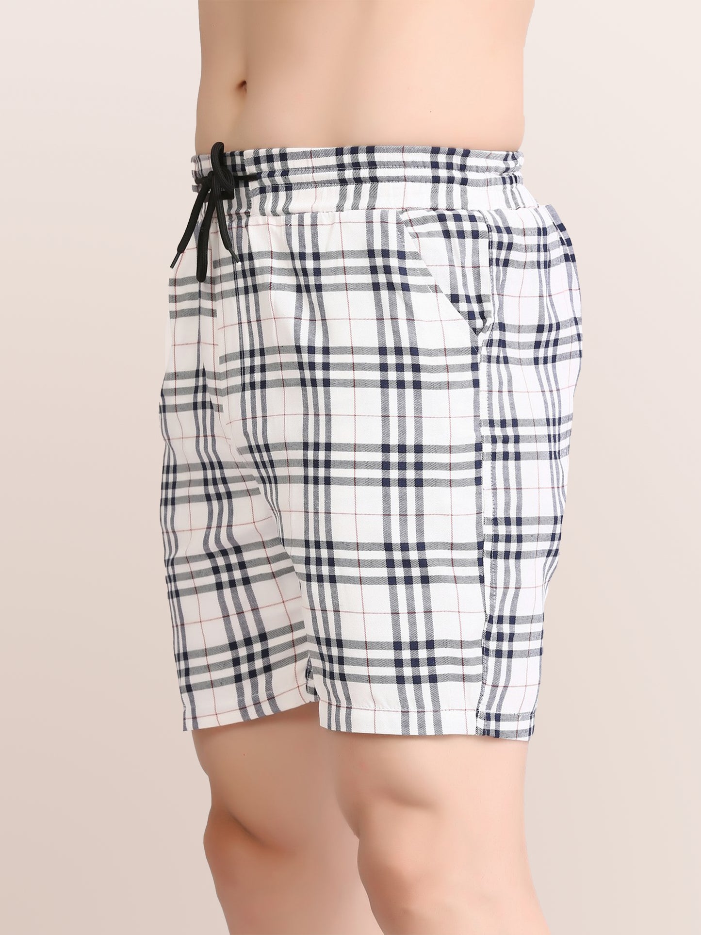 Men's Stylish Checkered Casual Shorts – Comfortable & Trendy