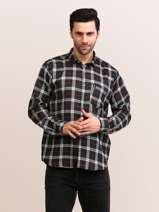 Men  Slim Fit Patterned Full Sleeves Casual Shirt