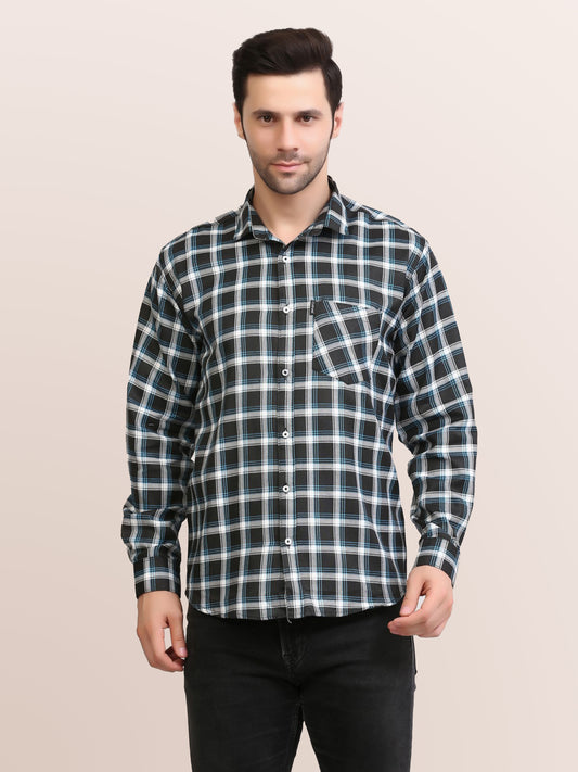 Clubwin Slim Fit Patterned Full Sleeves Casual Shirt 3