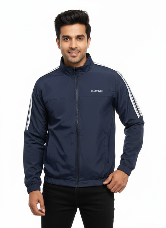 Men Navyblue Wincheater Jacket